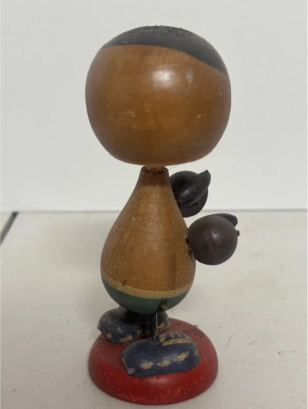 Vintage Wooden boxing Bobble Head Really Neat Must Look